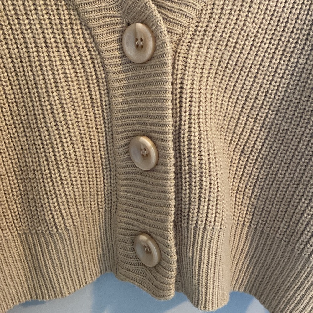 Line & Dot Walnut Ribbed Cardigan - Picture 5 of 10
